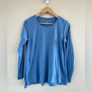 J.Jill Pima Cotton Small Elevated Basic Soft Luxury Classic Minimalist Tee Shirt